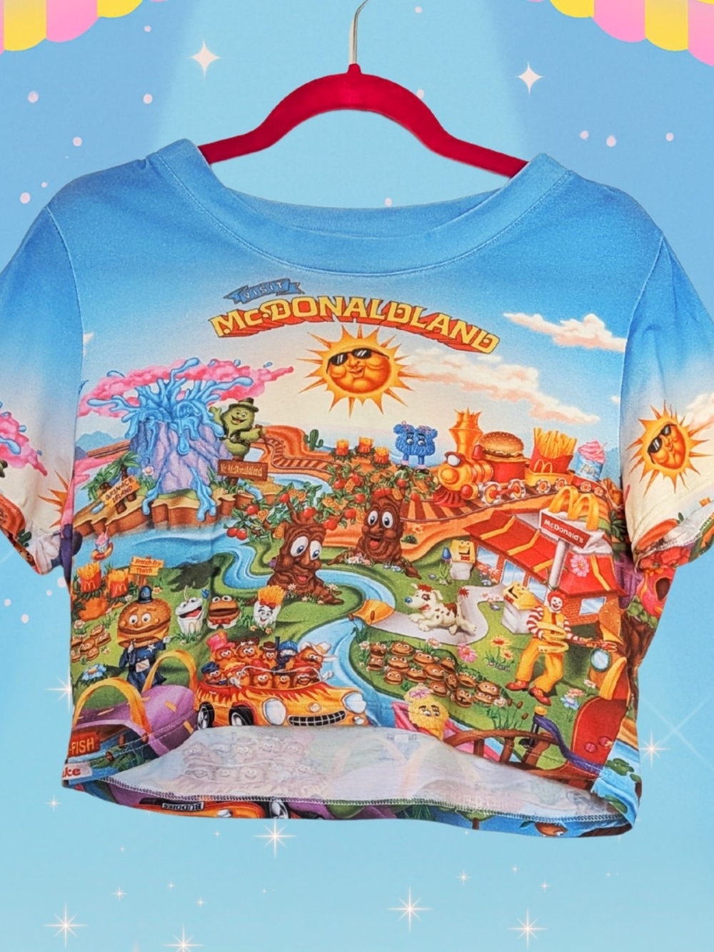 McDonaldland All-Over Print Crop Tee